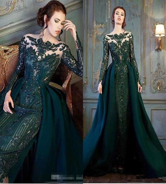 modest emerald hunter green long sleeve prom formal dresses with detachable train luxury lace beaded mermaid evening wear dress3758308, Black
modest emerald hunter green long sleeve prom formal dresses with detachable train luxury lace beaded mermaid evening wear dress3758308, Black