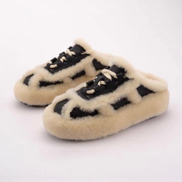 winter plush slippers fashion personality comfortable indoor casual warm non-slip women's shoes, Black
winter plush slippers fashion personality comfortable indoor casual warm non-slip women's shoes, Black