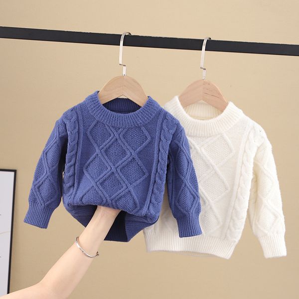 pullover baby clothes autumn and winter warm children's sweater 05y knitted boys girls solid color knit 221114, Blue
pullover baby clothes autumn and winter warm children's sweater 05y knitted boys girls solid color knit 221114, Blue