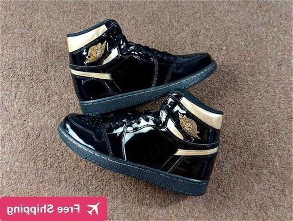 shoes released authentic 1 high og black metallic gold patent leather men women sports sneakers 555088-032
shoes released authentic 1 high og black metallic gold patent leather men women sports sneakers 555088-032
