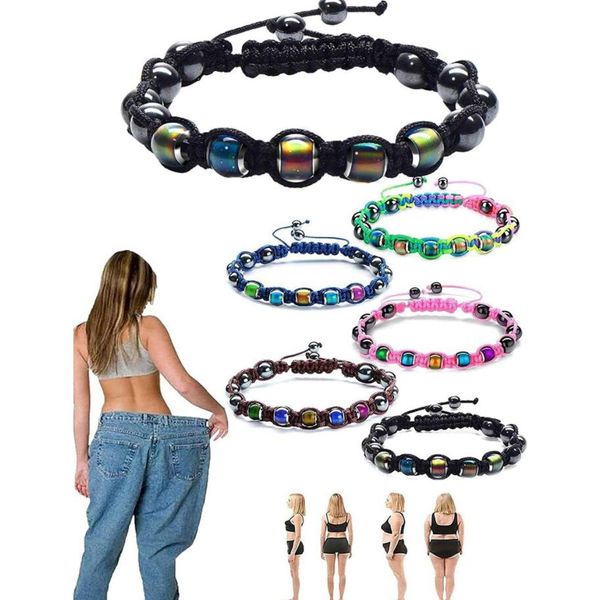 black gallstone thermochromic beaded braided bracelet yoga slimming magnetic therapy woven bracelet energy magnets jewelry, Golden;silver
black gallstone thermochromic beaded braided bracelet yoga slimming magnetic therapy woven bracelet energy magnets jewelry, Golden;silver