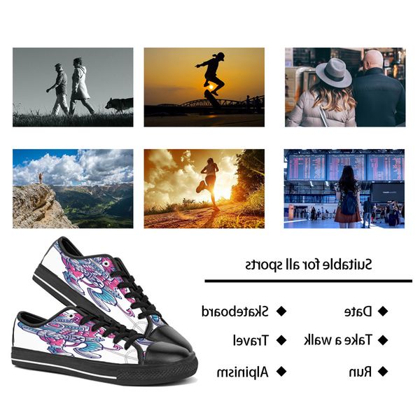 men women diy custom shoes low canvas skateboard sneakers triple black customization uv printing sports sneakers br74
men women diy custom shoes low canvas skateboard sneakers triple black customization uv printing sports sneakers br74