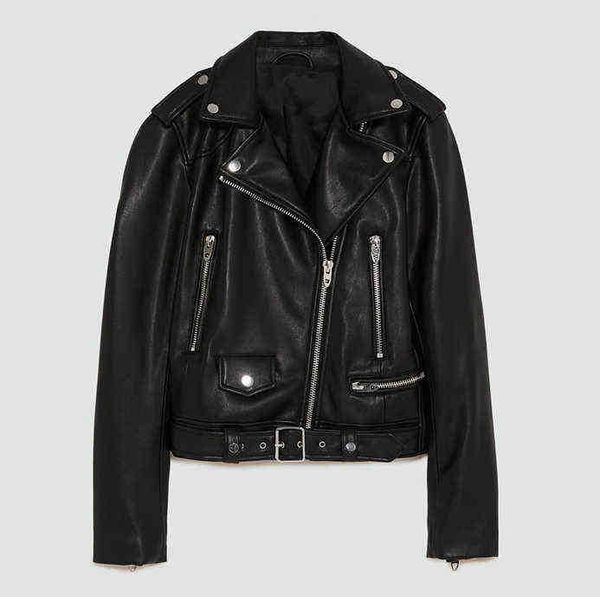 new 2020 autumn women pu shoulder strap leather jacket woman zipper belt short jacket female motorcycle black faux leather runner j220727
new 2020 autumn women pu shoulder strap leather jacket woman zipper belt short jacket female motorcycle black faux leather runner j220727