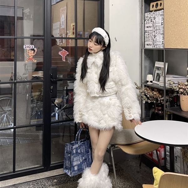 womens two piece pants girl plush pieces set long sleeve jackets and shorts temperament office cute hip pack skirt girls winter white 221115
womens two piece pants girl plush pieces set long sleeve jackets and shorts temperament office cute hip pack skirt girls winter white 221115