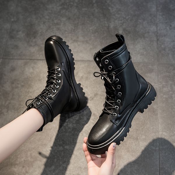 boots blanc noir en pu bottines femmes automne hiver bout rond chaussures lacets femme mode moto plateforme botas 221114, Black
boots blanc noir en pu bottines femmes automne hiver bout rond chaussures lacets femme mode moto plateforme botas 221114, Black