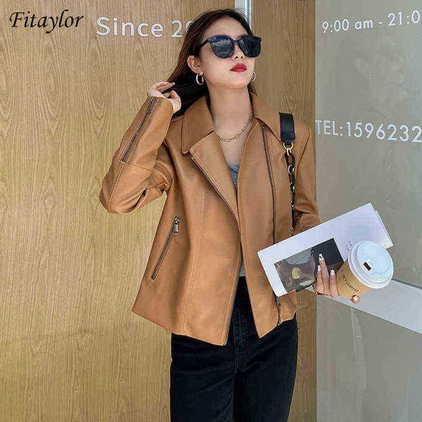 fitaylor spring fall collar faux leather jacket women moto bicycle fit soft pu leather jacket zipper locomotive style outrunner j220727, Black
fitaylor spring fall collar faux leather jacket women moto bicycle fit soft pu leather jacket zipper locomotive style outrunner j220727, Black