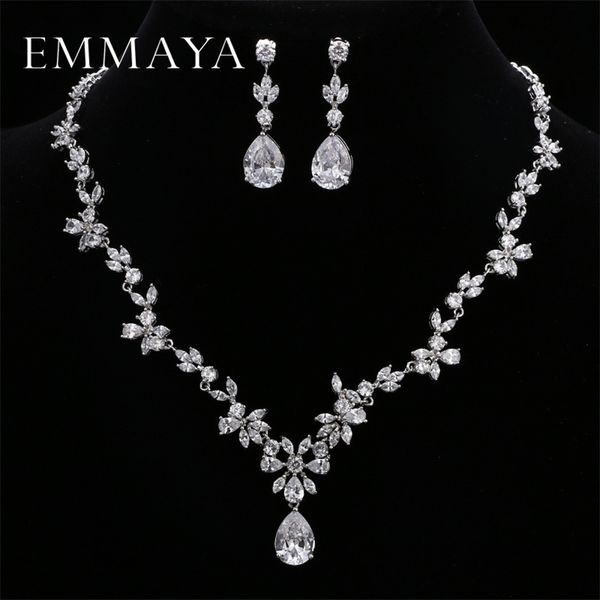 wedding jewelry sets emmaya brand gorgeous aaa cz stones set white crystal flower party for women 221115, Slivery;golden
wedding jewelry sets emmaya brand gorgeous aaa cz stones set white crystal flower party for women 221115, Slivery;golden