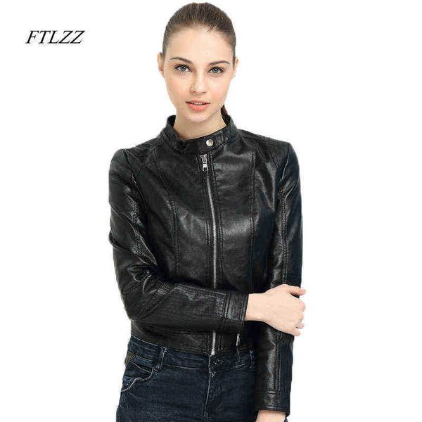 ftlzz women spring autumn pu leather jacket vintage zipper washed motorcycle jackets slim short biker jackets female j220727, Black
ftlzz women spring autumn pu leather jacket vintage zipper washed motorcycle jackets slim short biker jackets female j220727, Black