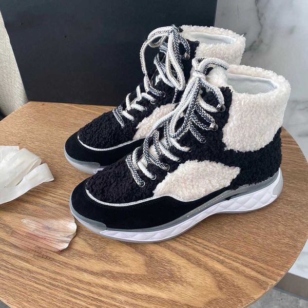 boots fashion- leisure boots high-end quality sheep wool warm winter boot lace up platform casual booties shoes women elegant, Black
boots fashion- leisure boots high-end quality sheep wool warm winter boot lace up platform casual booties shoes women elegant, Black