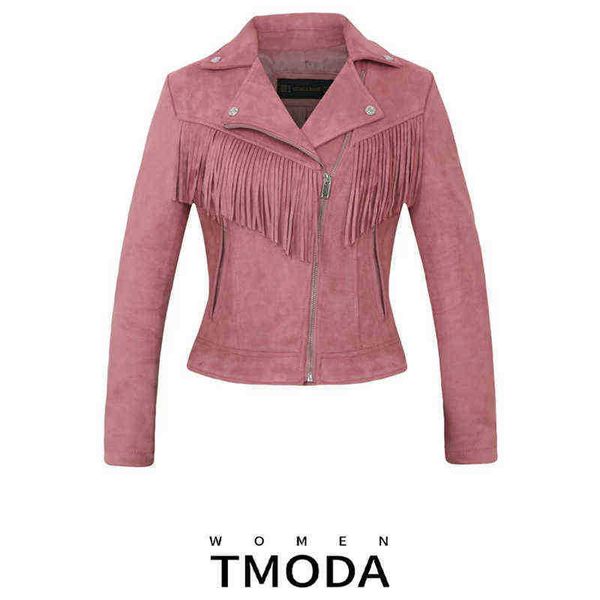 tmoda250 2022 spring autumn new women soft suede faux leather jacket lady fall tassel jacket biker pink matte zippers outerwear j220727, Black
tmoda250 2022 spring autumn new women soft suede faux leather jacket lady fall tassel jacket biker pink matte zippers outerwear j220727, Black