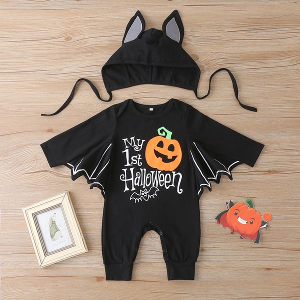 rompers halloween costume toddler baby boys girls black romper infant jumpsuits cute bat wing sleeve pumpkin printed pattern clothes 221115, Blue
rompers halloween costume toddler baby boys girls black romper infant jumpsuits cute bat wing sleeve pumpkin printed pattern clothes 221115, Blue
