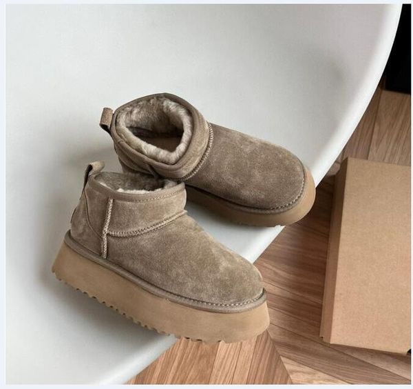 ultra mini boot designer woman platform snow boots australia fur warm shoes real leather chestnut ankle fluffy booties for women antelope br, Black
ultra mini boot designer woman platform snow boots australia fur warm shoes real leather chestnut ankle fluffy booties for women antelope br, Black