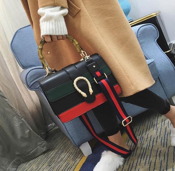 women designer handbag shoulder bag cross body tote bags with bamboo handle4044687, Black 
women designer handbag shoulder bag cross body tote bags with bamboo handle4044687, Black