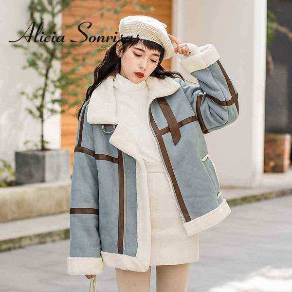 2021 winter women lamb fur suede faux sheepskin thick casual warm young leather jacket hipster zipper jacket feminino j220727, Black
2021 winter women lamb fur suede faux sheepskin thick casual warm young leather jacket hipster zipper jacket feminino j220727, Black