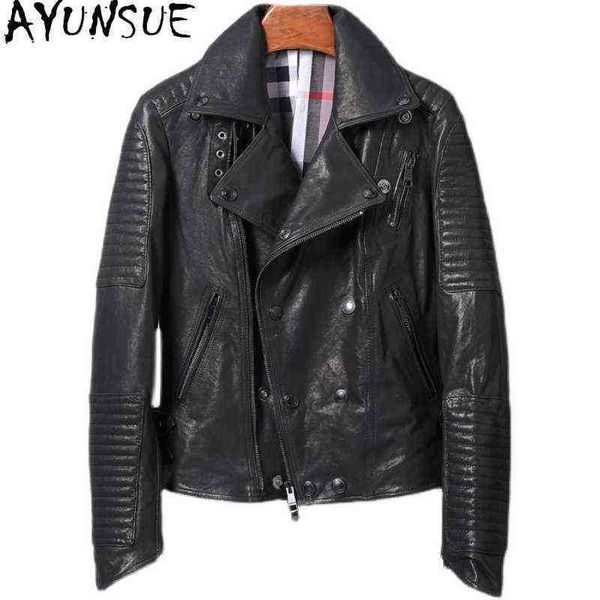 ayunsue real leather jacket women thicken sheepskin leather jackets woman spring autumn short coats black motorcycle jackets j220727
ayunsue real leather jacket women thicken sheepskin leather jackets woman spring autumn short coats black motorcycle jackets j220727