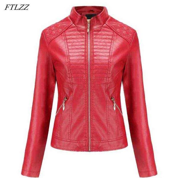 ftlzz spring autumn women soft faux leather short jacket stand collar moto bike pu leather jacket slim zippers outfit chic female j220727, Black
ftlzz spring autumn women soft faux leather short jacket stand collar moto bike pu leather jacket slim zippers outfit chic female j220727, Black