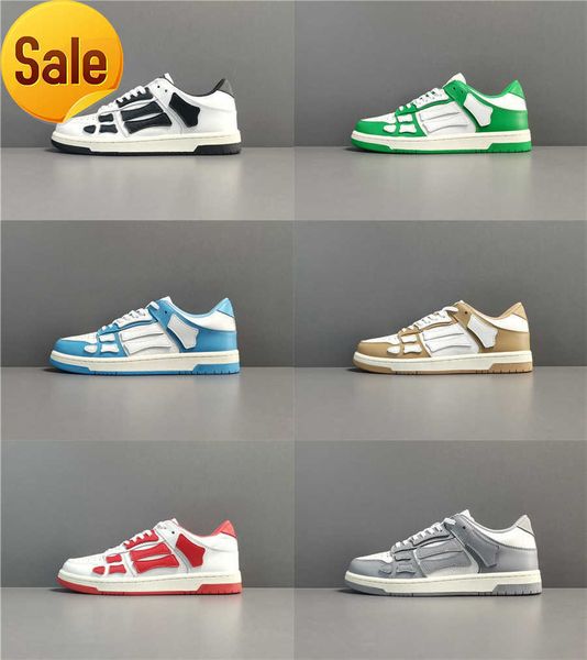 low designer skel bones low leather sneakers shoes men's skeleton blue red white black green grey men outdoor sports trainers with orig
low designer skel bones low leather sneakers shoes men's skeleton blue red white black green grey men outdoor sports trainers with orig