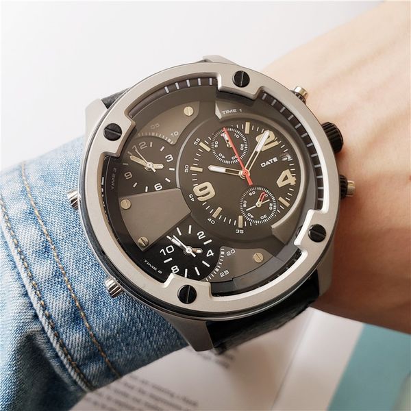 iced out watch sports quartz men's dz7415 watch full function metal large dial leather waterproof 57mm, Slivery;brown
iced out watch sports quartz men's dz7415 watch full function metal large dial leather waterproof 57mm, Slivery;brown