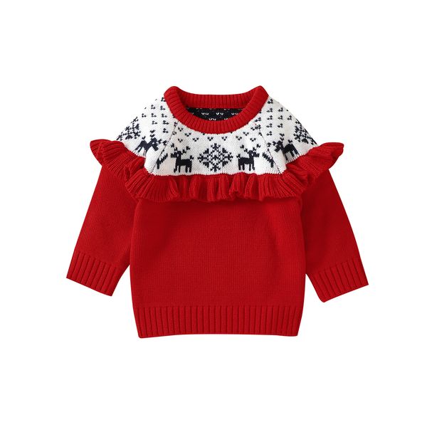 pullover 13years toddler baby girls christmas sweaters long sleeve round neck ruffle knit pullover 221114, Blue
pullover 13years toddler baby girls christmas sweaters long sleeve round neck ruffle knit pullover 221114, Blue