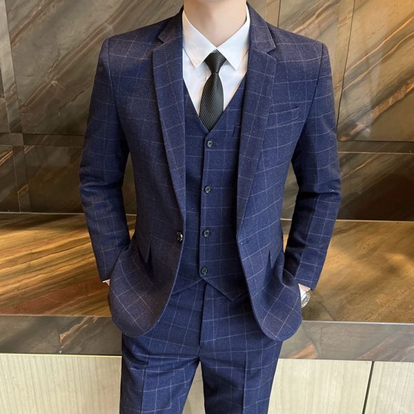 men's suits blazers suit jacket vest pants 3 pcs set / fashion casual business solid color slim fits coat trousers waistcoat 221115, White;black
men's suits blazers suit jacket vest pants 3 pcs set / fashion casual business solid color slim fits coat trousers waistcoat 221115, White;black
