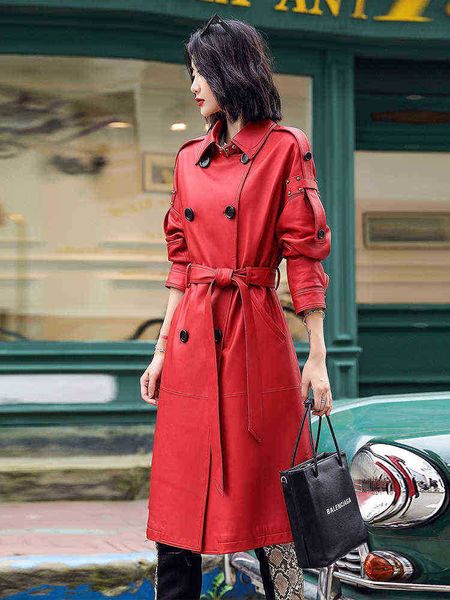 lautaro spring autumn long red blue faux leather trench coat for women belt double breasted runway british style fashion 2022 j220727, Black
lautaro spring autumn long red blue faux leather trench coat for women belt double breasted runway british style fashion 2022 j220727, Black