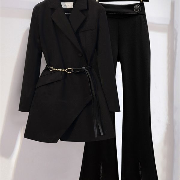 womens two piece pants deat fashion temperament solid color loose notched long sleeve belt suit high waist pant female autumn 11p01663 22111, White
womens two piece pants deat fashion temperament solid color loose notched long sleeve belt suit high waist pant female autumn 11p01663 22111, White