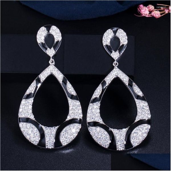 dangle chandelier dangle earrings exaggerated fashion for women luxury wedding jewelry micro set zircon stone engagement bridal ea dhlan, Silver
dangle chandelier dangle earrings exaggerated fashion for women luxury wedding jewelry micro set zircon stone engagement bridal ea dhlan, Silver