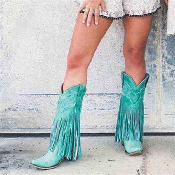 women boots handmade shoes thick high heels medium boot pu pointed tassel 07091011, Black
women boots handmade shoes thick high heels medium boot pu pointed tassel 07091011, Black