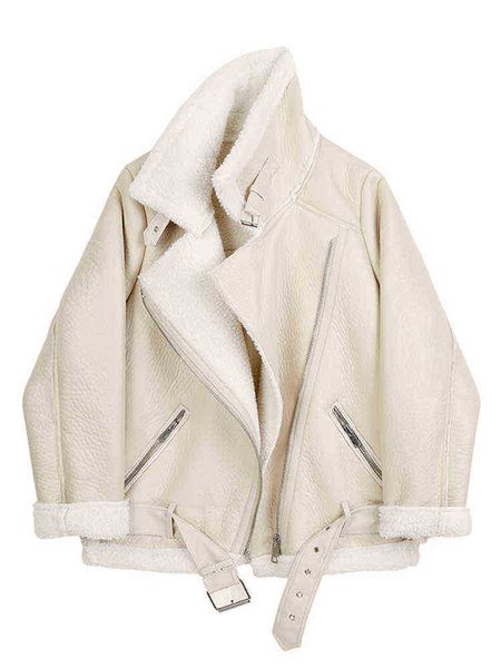 fmfssom new winter women loose faux lamb leathercoat beige thickness coat office lady sheepskin female coat with belt outrun j220727, Black
fmfssom new winter women loose faux lamb leathercoat beige thickness coat office lady sheepskin female coat with belt outrun j220727, Black