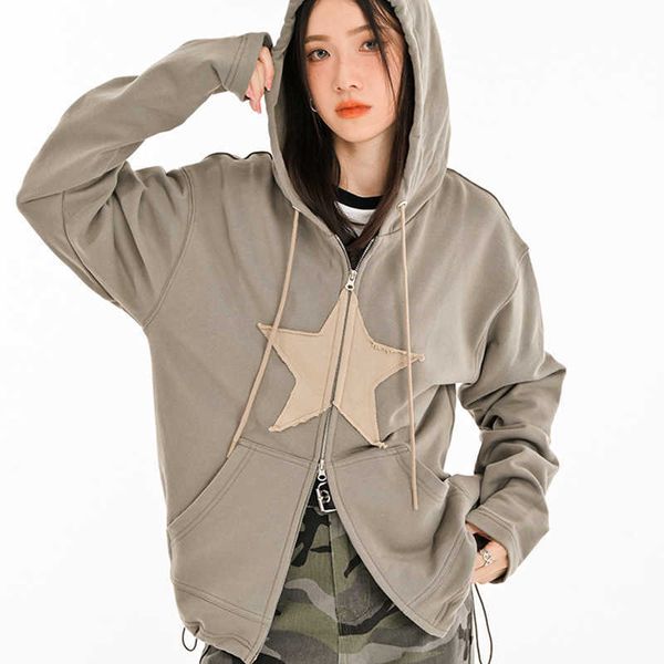 men's hoodies sweatshirts women's sweatshirt y2k hip hop zip up hoodie star patch cotton men's loose harajuku punk gothic cl, Black
men's hoodies sweatshirts women's sweatshirt y2k hip hop zip up hoodie star patch cotton men's loose harajuku punk gothic cl, Black