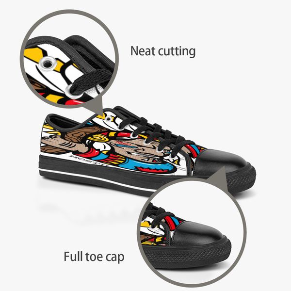 custom shoes classic canvas low cut skateboard casual triple black accept customization uv printing low mens womens sports sneakers breathab
custom shoes classic canvas low cut skateboard casual triple black accept customization uv printing low mens womens sports sneakers breathab