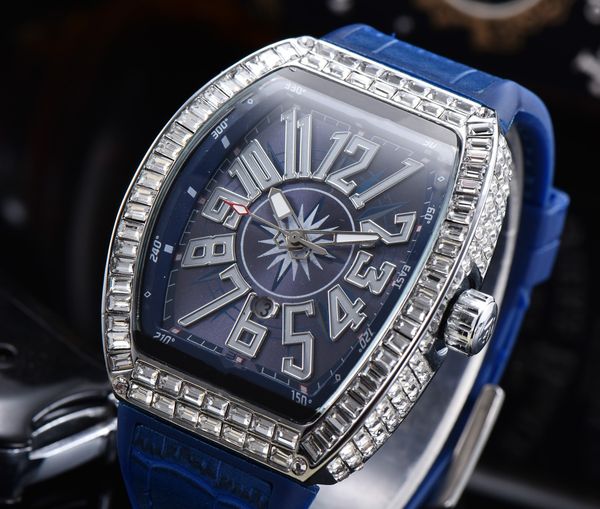 2023 men's watch rubber strap designer quartz motion clock watch, Slivery;brown
2023 men's watch rubber strap designer quartz motion clock watch, Slivery;brown