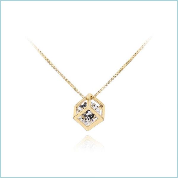 pendant necklaces diamond box pendant necklace sier gold chains women necklaces birthday wedding fashion jewelry gift drop delivery p dhm5d, Silver
pendant necklaces diamond box pendant necklace sier gold chains women necklaces birthday wedding fashion jewelry gift drop delivery p dhm5d, Silver