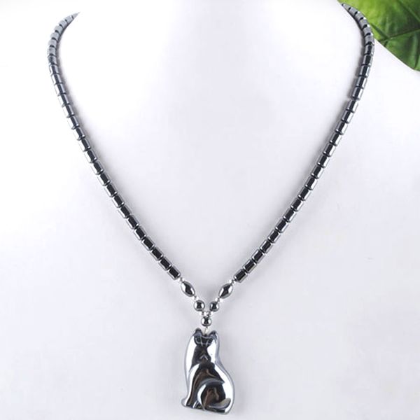 wojiaer natural hematite gem stone necklace black non magnetic cat pendant 17 1/2 inches women jewelry f3036, Silver
wojiaer natural hematite gem stone necklace black non magnetic cat pendant 17 1/2 inches women jewelry f3036, Silver