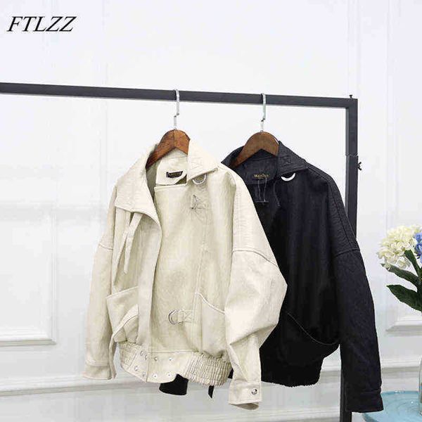ftlzz new fashion street faux leather jacket women casual loose batwing sleeve washed pu leather jacket biker jackets j220727, Black
ftlzz new fashion street faux leather jacket women casual loose batwing sleeve washed pu leather jacket biker jackets j220727, Black