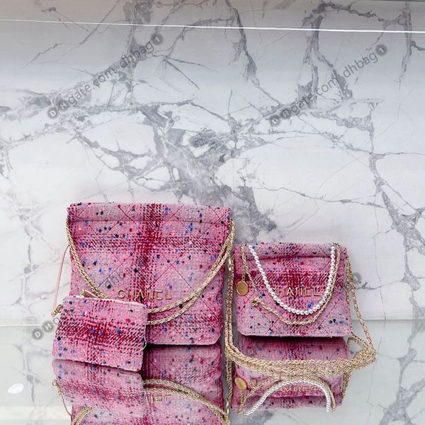pink womens french designer 2022 shopping bags two-tone tweeds chain of pearls luxury tote gold metal hardware letter large capacity multi p
pink womens french designer 2022 shopping bags two-tone tweeds chain of pearls luxury tote gold metal hardware letter large capacity multi p