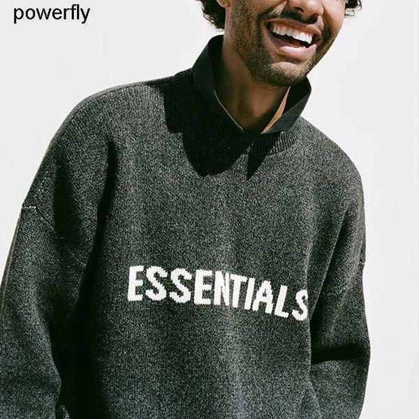 men's sweaters designer essential letter loose round neck long sleeve pullover men's fashion casual sweater, White;black
men's sweaters designer essential letter loose round neck long sleeve pullover men's fashion casual sweater, White;black