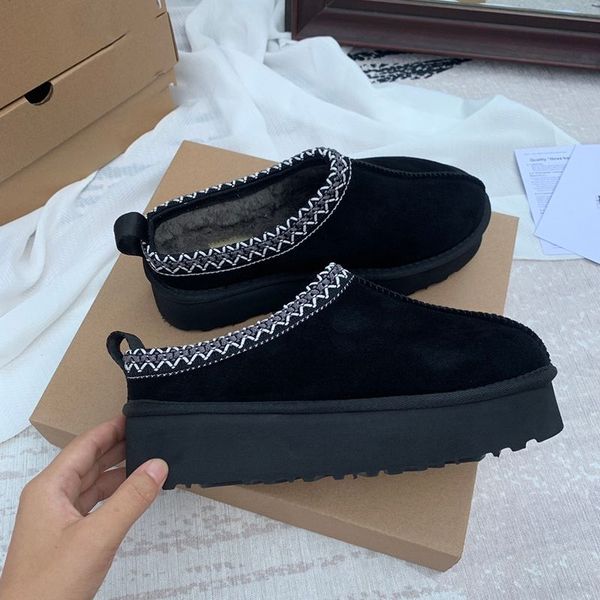 snow boots ankle boot shoes short bottes fashion designer winter warm wool real leather platform booties, Black
snow boots ankle boot shoes short bottes fashion designer winter warm wool real leather platform booties, Black