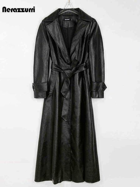 nerazzurri spring autumn long black pu leather trench coat for women sharpen single breasted luxury elegant outerwear 5xl 6xl 7xl j220727
nerazzurri spring autumn long black pu leather trench coat for women sharpen single breasted luxury elegant outerwear 5xl 6xl 7xl j220727