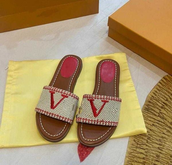 slippers slippers flip flop sandal retro weave letter embroidery summer luxurys women flat bottom leisure indoor outdoor comfortable beach, Black
slippers slippers flip flop sandal retro weave letter embroidery summer luxurys women flat bottom leisure indoor outdoor comfortable beach, Black