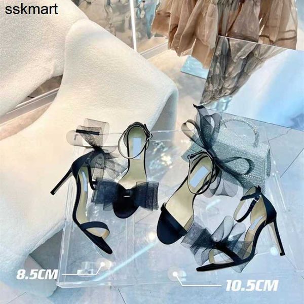 designer sandals 2022jc new high-heeled sandals asymmetric bow one-sided belt lady matte rivets with box size 34-40, Black
designer sandals 2022jc new high-heeled sandals asymmetric bow one-sided belt lady matte rivets with box size 34-40, Black