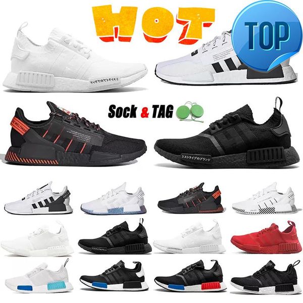 boots og nmd r1 v2 mens running shoes dazzle camo oreo core black red grey gradient neon munich ol hxa