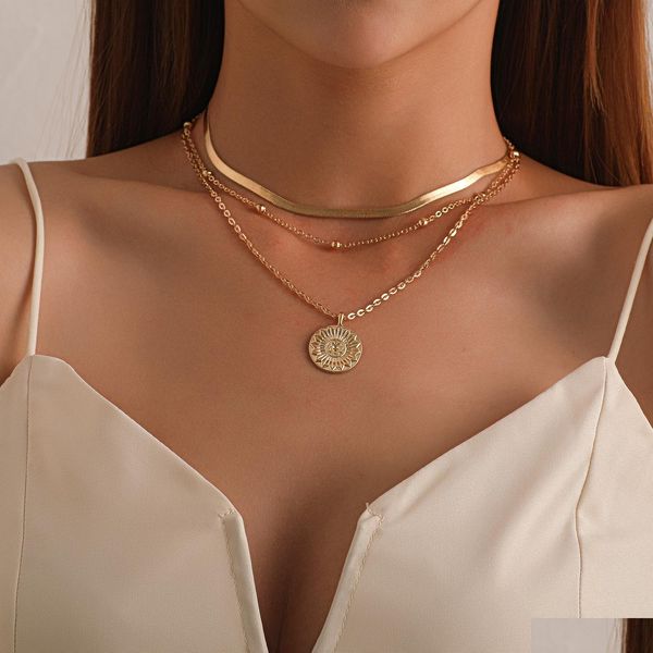 pendant necklaces sier gold chains mtilayer choker necklace pendant necklaces wrap women fashion jewelry gift drop delivery pendants dh7xl, Silver
pendant necklaces sier gold chains mtilayer choker necklace pendant necklaces wrap women fashion jewelry gift drop delivery pendants dh7xl, Silver