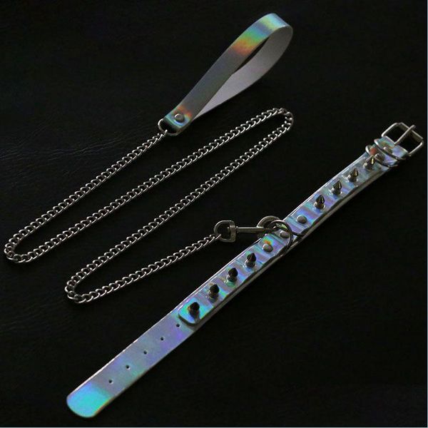 chokers laser leather choker collar rivet nightclub bar rope neck chain necklace for women dog leash fashion jewelry drop delivery n dh8c2, Golden;silver
chokers laser leather choker collar rivet nightclub bar rope neck chain necklace for women dog leash fashion jewelry drop delivery n dh8c2, Golden;silver