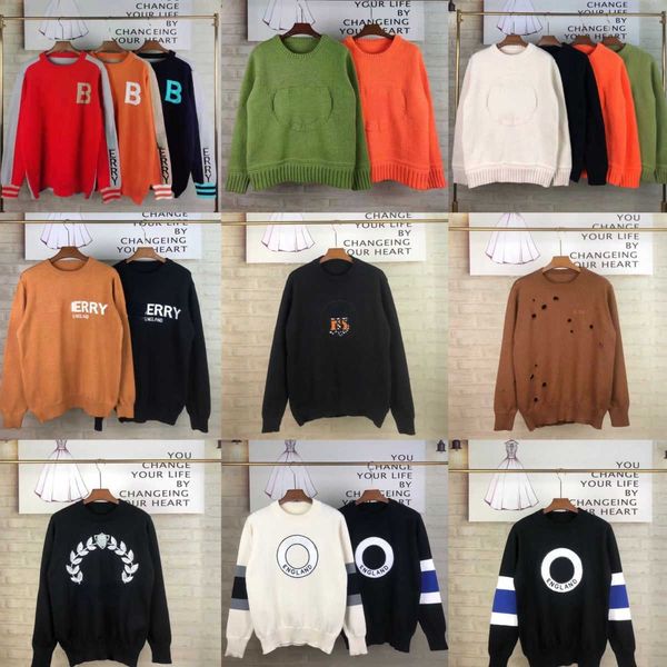 autumn and winter 2022 new bajia classic letter jacquard round neck knitted sweater men's women's loose casual top, White;black
autumn and winter 2022 new bajia classic letter jacquard round neck knitted sweater men's women's loose casual top, White;black