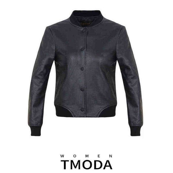 tmoda284 2022 women casual faux leather short jackets lady black bomber jacket brief printed single breasted jacket with pocket j220727
tmoda284 2022 women casual faux leather short jackets lady black bomber jacket brief printed single breasted jacket with pocket j220727
