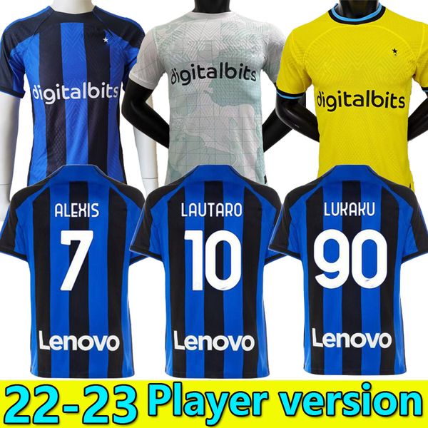 player version 2022 2023 lukaku inters soccer jerseys correa dzeko barella lautaro skriniar de vrij milans 22 23 football shirt uniforms men, Black
player version 2022 2023 lukaku inters soccer jerseys correa dzeko barella lautaro skriniar de vrij milans 22 23 football shirt uniforms men, Black