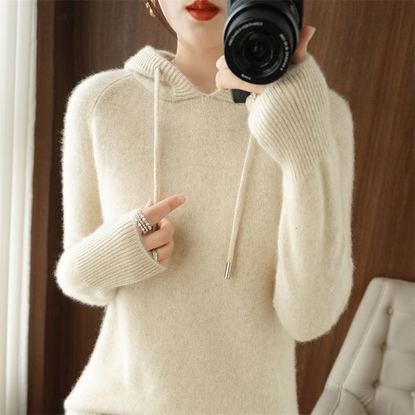 womens sweaters cashmere sweater womens longsleeved hooded pullover bottoming shirt solid color women 221115, White;black
womens sweaters cashmere sweater womens longsleeved hooded pullover bottoming shirt solid color women 221115, White;black