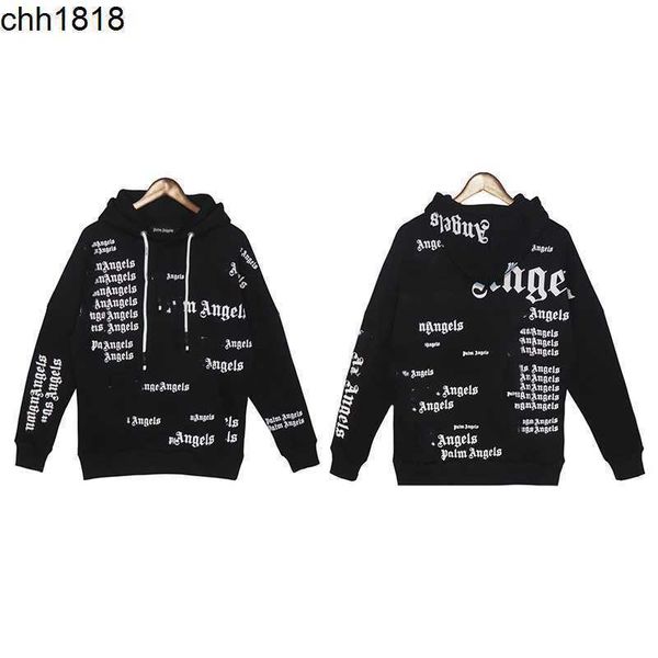 correct palmangel full letter print pullover hooded men's and women's plush sweater, Black
correct palmangel full letter print pullover hooded men's and women's plush sweater, Black