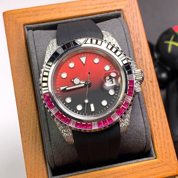 mens watch automatic mechanical watches 40mm stainless steel strap folding buckle diamond bezel men wristwatch montre de luxe, Slivery;brown
mens watch automatic mechanical watches 40mm stainless steel strap folding buckle diamond bezel men wristwatch montre de luxe, Slivery;brown
